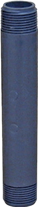 Genova P-34-10 Pipe Nipple, 3/4 in, MIP x MIP, PVC, Gray, SCH 80 Schedule, 10 in L