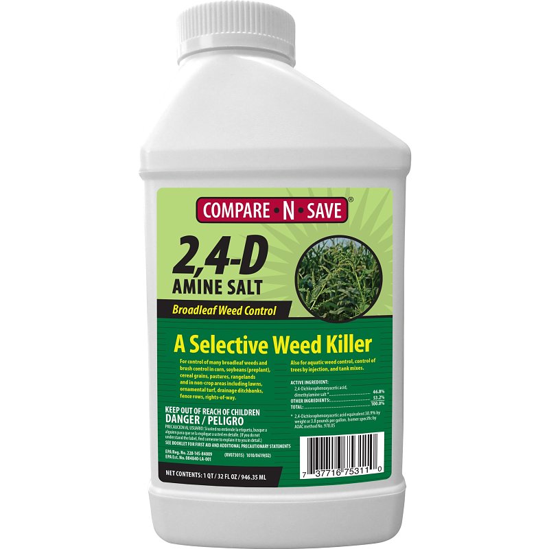 Compare-N-Save 75311 Broadleaf Weed Control, Liquid, Spray Application, 32 oz