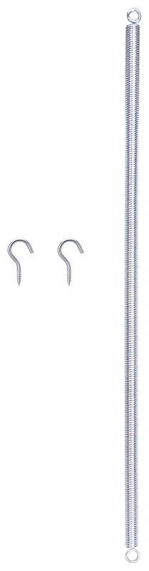 ProSource LR102 Door Spring, 13/32 in Dia, 16 in L, Steel, Zinc