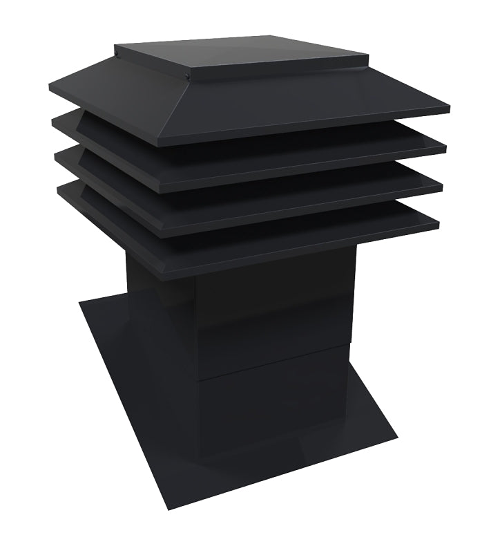 301-12-N SLOPE ROOF VENT BLK