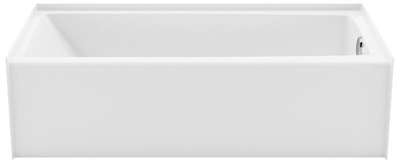 Maax Jaxi 6030 Series 106882-R-000-002 Bathtub, 49 gal, 60 in L, 31-1/2 in W, 17-1/2 in H, Alcove Installation, White