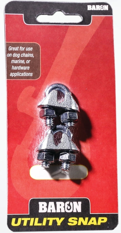 BARON C-260-1/4 Wire Rope Clip, Malleable Iron