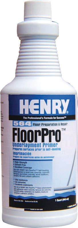 Henry FloorPro 12166 Underlayment Primer, 1 qt, Bottle, Light Pink, Liquid