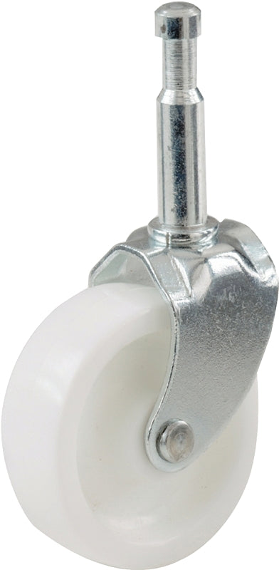 9055 WHITE STEM CASTER 1-5/8