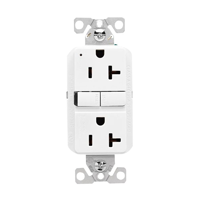 RECEPTACLE GFCI WHITE 20A 125V