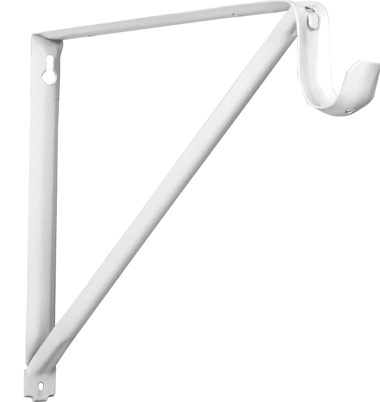 RP-0044-BWT SHELF&ROD BRKT WHT