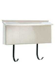 Dancy 30098 Ranch Style Mailbox, White, 15-1/2 in W, 2-7/8 in D, 7 in H