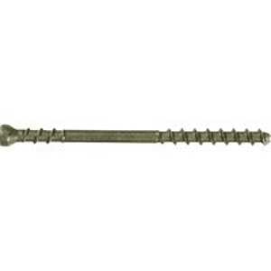 Camo 345139 Deck Screw, #7 Thread, 2-3/8 in L, Trim Head, Star Drive, Carbon Steel, ProTech-Coated