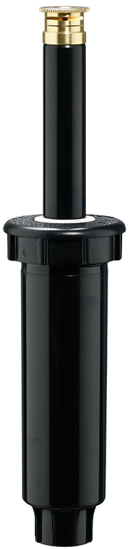 Orbit 54221 Spring Loaded Sprinkler with Twin-Spray Brass Nozzle, 1/2 in Connection, Quarter-Circle, Brass