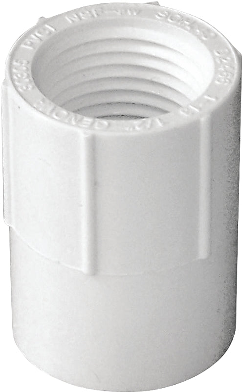 Xirtec 140 435559 Pipe Adapter, 1/2 in, Socket x FPT, PVC, SCH 40 Schedule