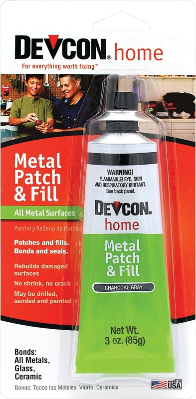 Permatex 50345 Metal Patch and Fill, Charcoal Gray, 3.5 oz Tube