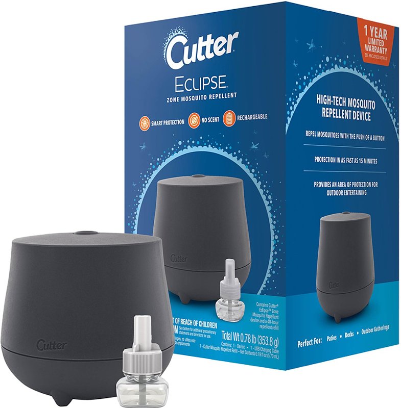 Cutter Eclipse HG-97030 Mosquito Repellent Outdoor Device, Liquid, Slight Solvent, 0.78 lb