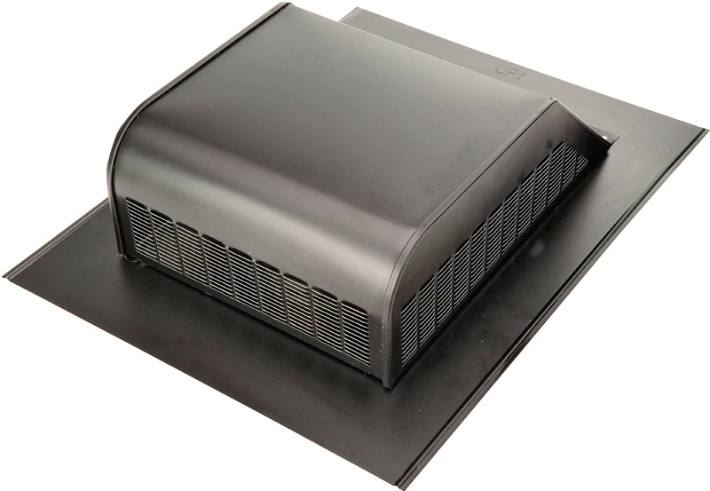 Lomanco LomanCool 750GSB Static Roof Vent, 16 in OAW, 50 sq-in Net Free Ventilating Area, Steel, Black, Galvanized