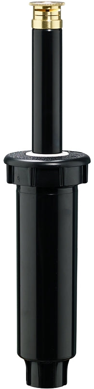Orbit 54222 Spring Loaded Sprinkler with Twin-Spray Brass Nozzle, 1/2 in Connection, Half-Circle, Brass