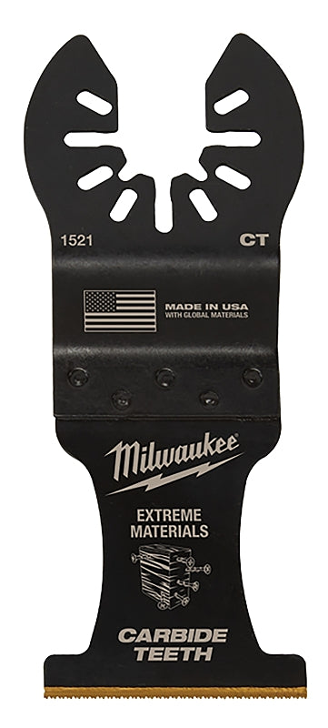 Milwaukee 49-25-1522 Blade, 1-3/8 in, 2 in D Cutting, Carbide/HCS/Titanium