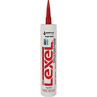 Sashco 13080 Elastic Sealant, White, 7 days Curing, 0 to 120 deg F, 10.5 oz