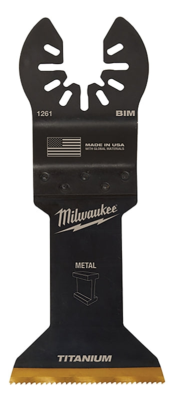 Milwaukee 49-25-1263 Blade, 1-3/4 in, 1-5/8 in D Cutting, HSS/Titanium