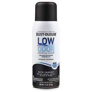Rust-Oleum 388279 Premium Paint, Matte, Black Out, 11 oz Aerosol Can