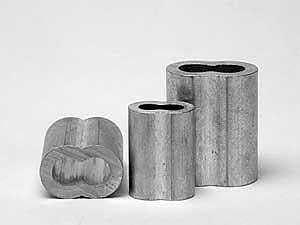 Ben-Mor 72107 Oval Sleeve, 3/16 in Dia Cable, Aluminum