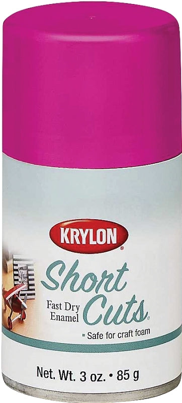 Krylon KSCS039 Craft Spray Paint, High-Gloss, Hot Pink, 3 oz, Can