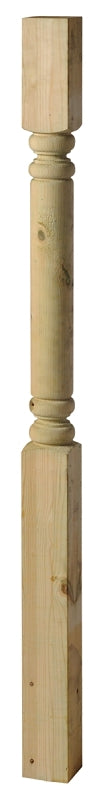 UFP 362854 Colonial Newel Post, 54 in L Nominal, 4 in W Nominal, 4 in Thick Nominal