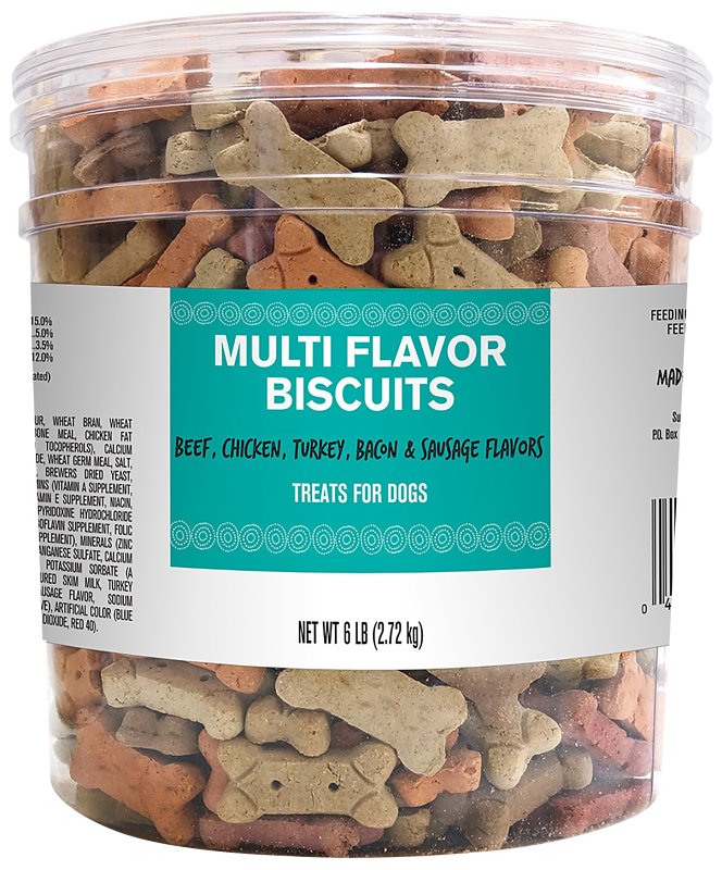 Pet Life 2918 Dog Treat, Bacon, Beef, Chicken, Peanut Butter, Vegetable Flavor, 6 lb