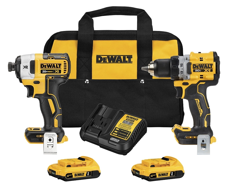 DeWALT DCK248D2 Combination Tool Kit, Battery Included, 20 V, 2-Tool, Lithium-Ion Battery
