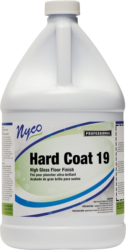 nyco NL167-G4 Floor Finish, 128 oz, Liquid, Acrylic, White