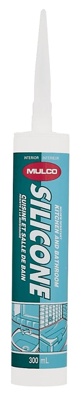 Mulco 113000 Kitchen and Bath Sealant, Clear, 40 to 86 deg F, 300 mL