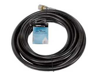 Forney 75184 High-Pressure Hose, 5/16 in, 25 ft L, Male x Female, Steel/Synthetic Rubber, Black