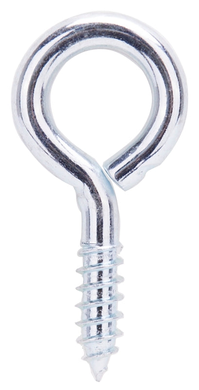 ProSource LR212 Screw Eye, 6 mm Dia Wire, 7.5 mm Thread, 1 in L Thread, 2-3/16 in OAL, 178 lb Working Load, Steel, Zinc