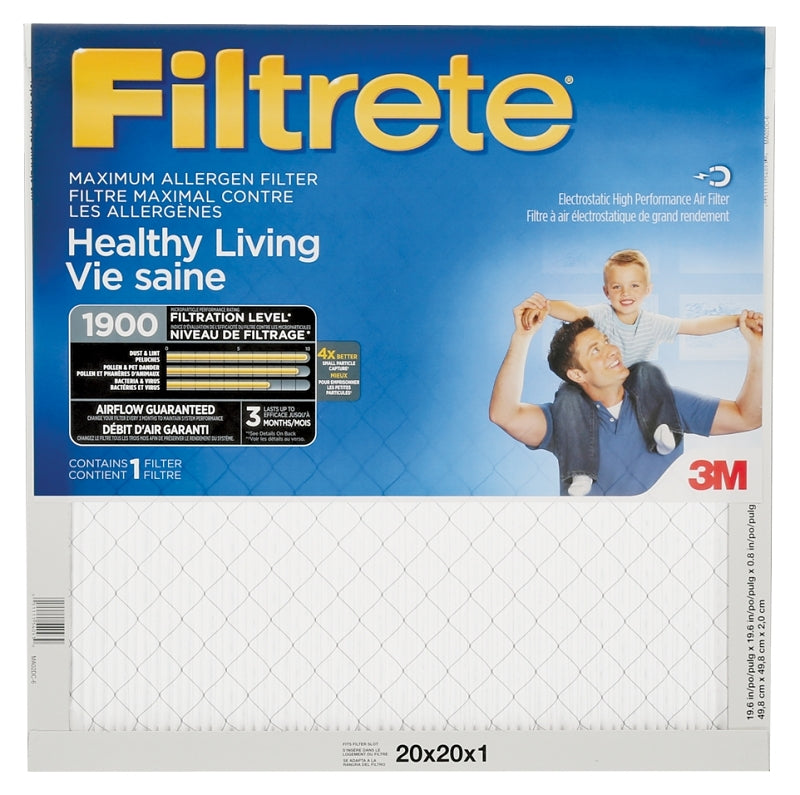 Filtrete MA02DC-6-C Furnace Filter, 20 in L, 20 in W, 1900 MPR