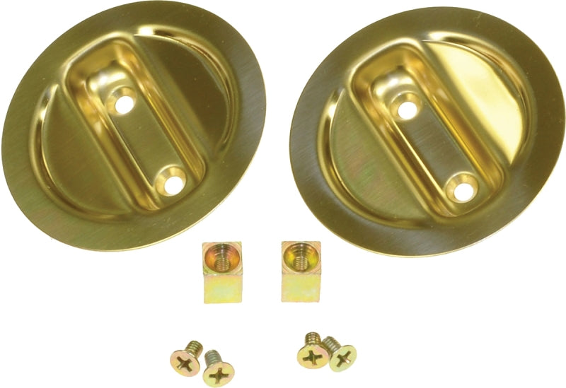 Johnson Hardware 21-3PPK2 Privacy Lock, US3 Brass, 2-3/8 in Backset