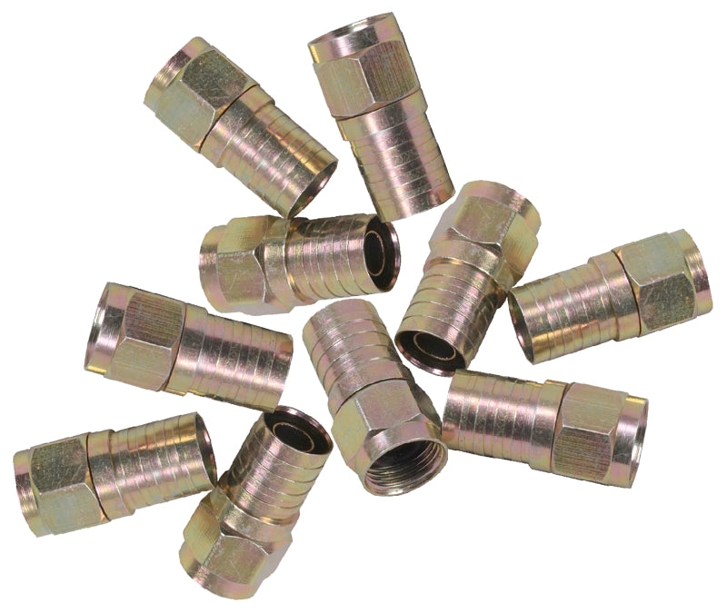 Audiovox CVH14510R RCA Connector, F Female Connector, Brass Housing Material, Gold