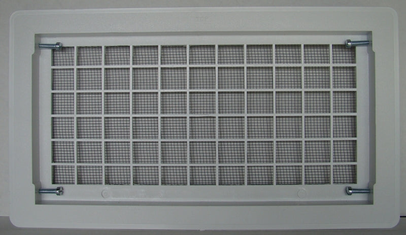 Bestvents 510WH Foundation Vent, 15-1/4 in W, Polypropylene, White