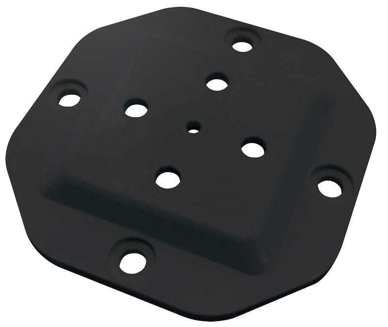 Nuvo Iron HDWPCP4B Wood Post Connector Plate, 4 x 4 in Column/Post, Steel, Black
