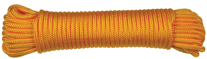Ben-Mor 60630 Rope, 5/32 in Dia, 45 ft L, Polyester, Orange, Hank