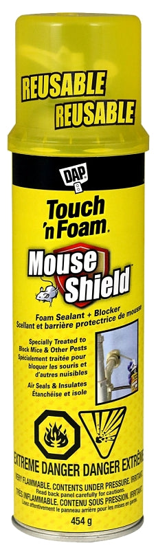 Touch 'n Foam Home Seal 7565041612 Minimum Expanding Sealant, Amber, 30 to 120 deg F, 12 oz Aerosol Can
