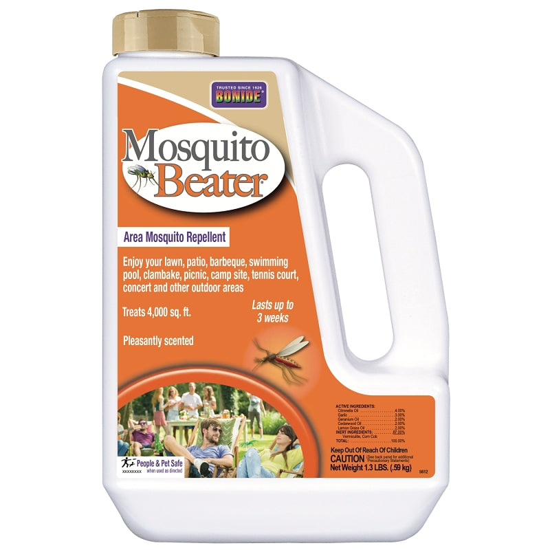 Bonide Mosquito Beater 5612 Granules, Solid, Lemon, 1.5 lb