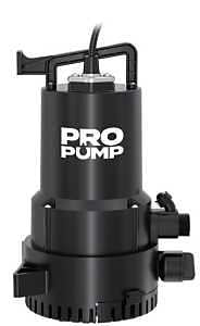PROPUMP UTA02510 Utility Pump, 1-Phase, 2.5 A, 115 V, 1/4 hp, 3/4 in Outlet, 30 ft Max Head, Thermoplastic