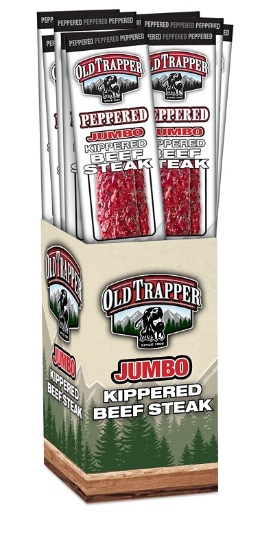Old Trapper 40240T Kippered Beef Steak, Peppered, 2 oz