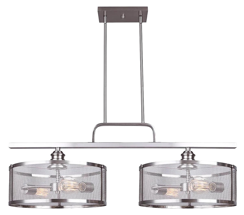 Canarm BECKETT Series IPL626A04BN Pendant Light, 4-Lamp, Metal Fixture, Brushed Nickel Fixture