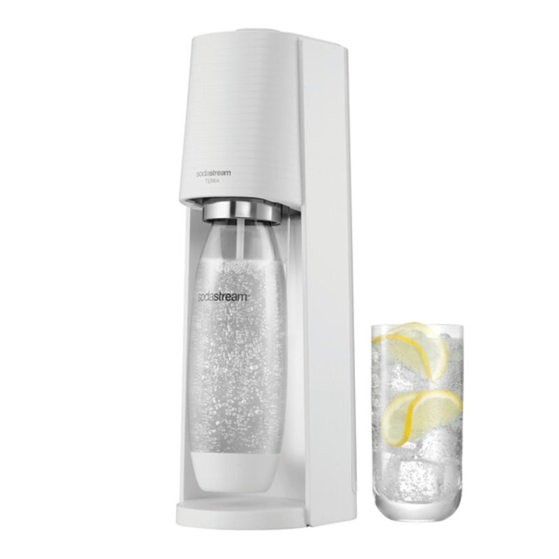 Sodastream TERRA Series 1012811010 Sparkling Water Maker Kit, 1 L Bottle, White