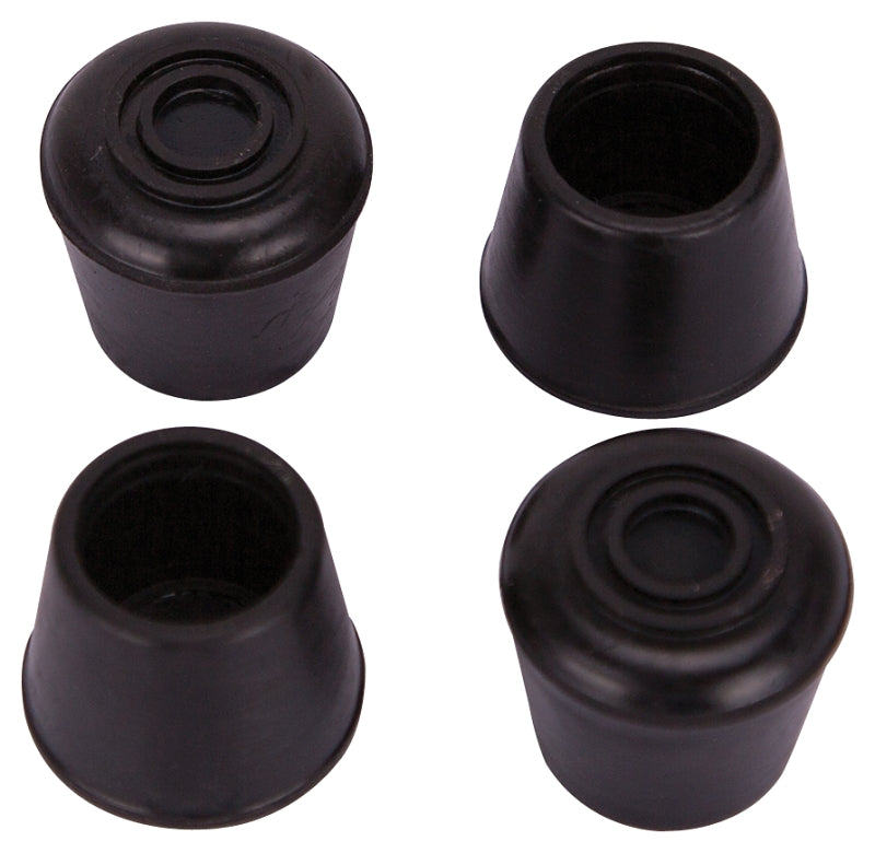 ProSource FE-50633-B Furniture Leg Tip, Round, Rubber, Black, 5/8 in Dia, 1.1 in H