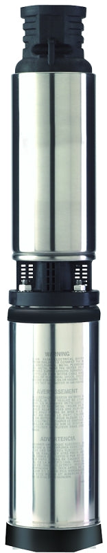 Sta-Rite FP2232 Well Pump, 1-Phase, 20 A, 230 V, 1 hp, 1-1/4 in Connection, 300 ft Max Head, 15.6 gpm, Stainless Steel