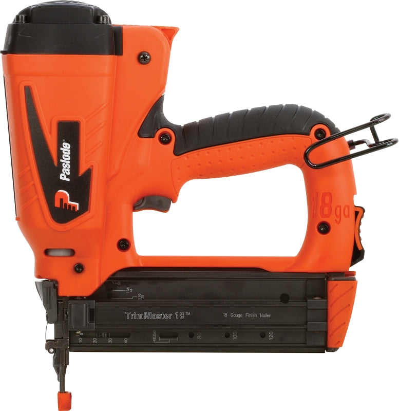 Paslode IM200LI Brad Nailer, Battery Included, 7.4 V, 100 Magazine, Strip Collation, 18 ga Nail, Nail Fastener