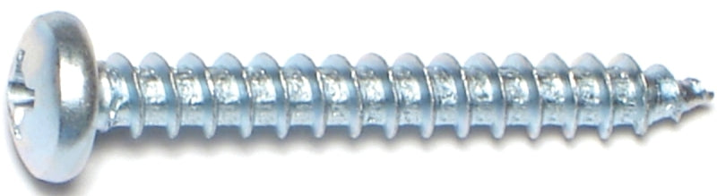 Midwest Fastener 03252 Screw, #10 Thread, Coarse Thread, Pan Head, Phillips Drive, Self-Tapping, Sharp Point, Steel
