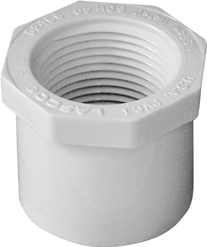 Xirtec 140 435728 Reducing Bushing, 1-1/4 x 1 in, Spigot x FPT, White, SCH 40 Schedule, 150 psi Pressure