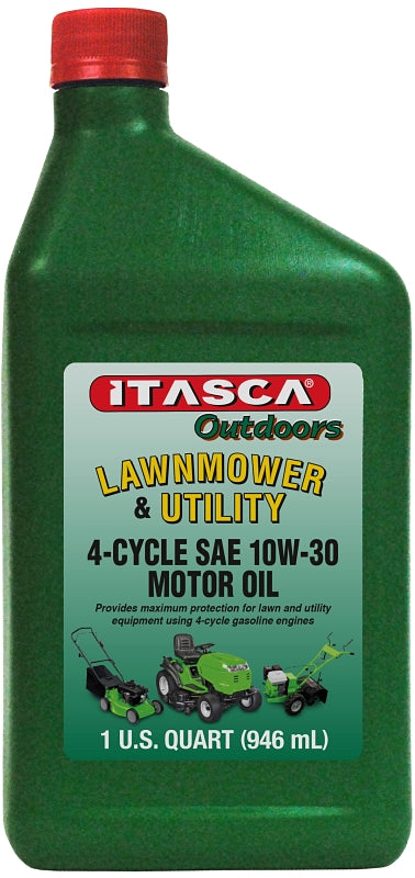 Itasca 702273 Motor Oil, 10W-30, 1 qt, Light Amber