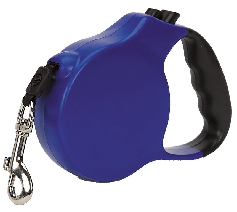 Casual Canine 11610 10 19 Belted Retractable Lead, 10 ft L, Blue, Snap Hook, S